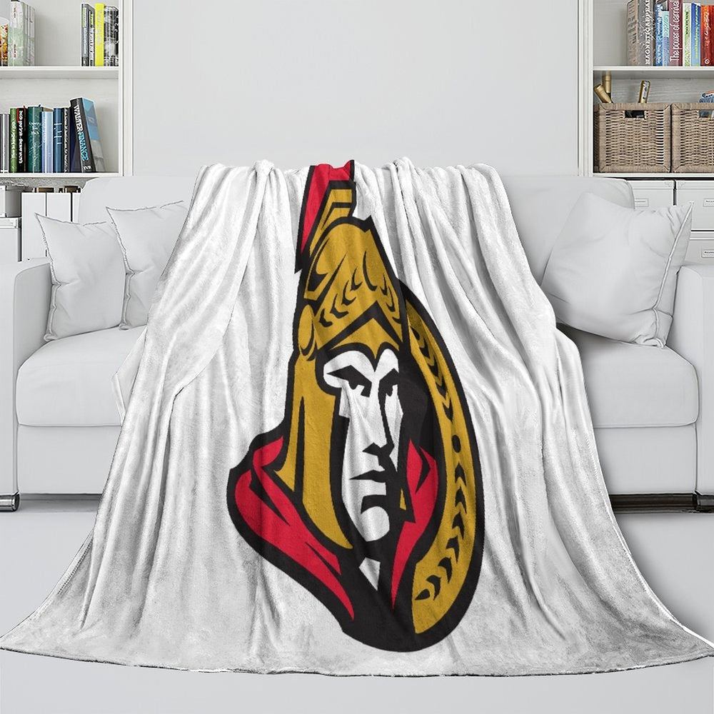 Ottawa Senators Blanket Flannel Throw Kids Room Decoration (Online Order Only)