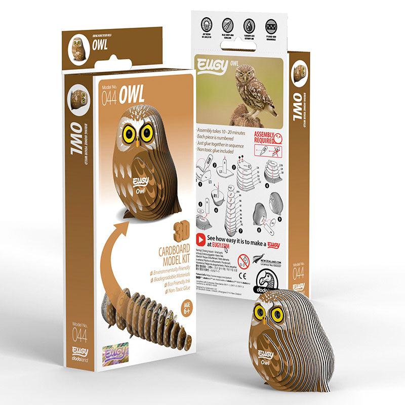 Owl 3D Cardboard Model Kit Eugy (ONLINE ORDER ONLY)