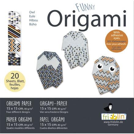 Owl Funny Origami Kit Fridolin (ONLINE ORDER ONLY)
