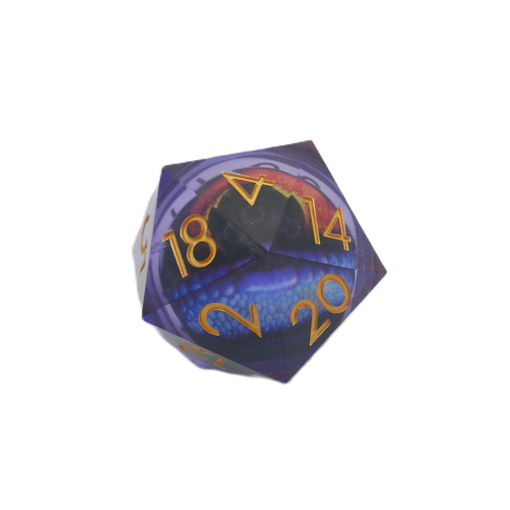 Owlbear's Eye - Giant D20 Moving Eye DnD Dice | Acrylic RPG Gaming Dice (ONLINE ORDER ONLY)