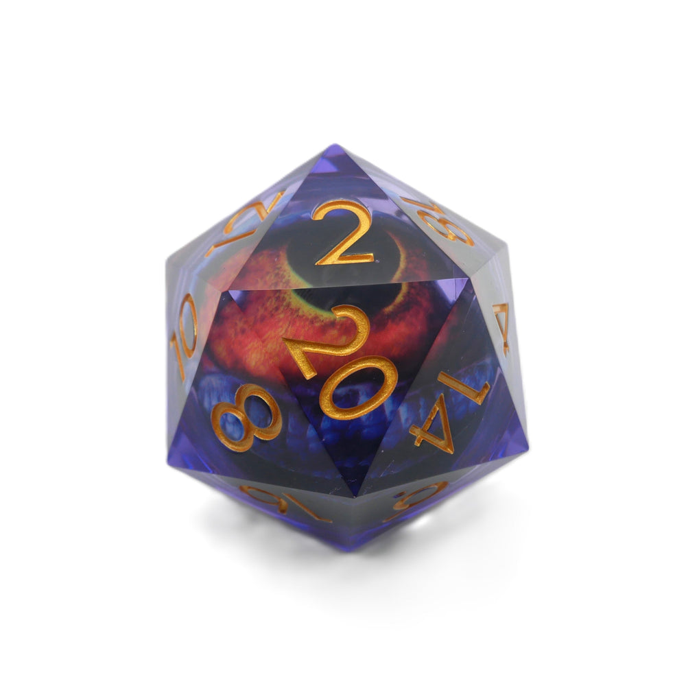 Owlbear's Eye - Giant D20 Moving Eye DnD Dice | Acrylic RPG Gaming Dice (ONLINE ORDER ONLY)