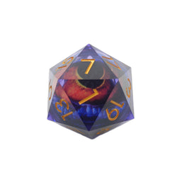 Owlbear's Eye - Giant D20 Moving Eye DnD Dice | Acrylic RPG Gaming Dice (ONLINE ORDER ONLY)