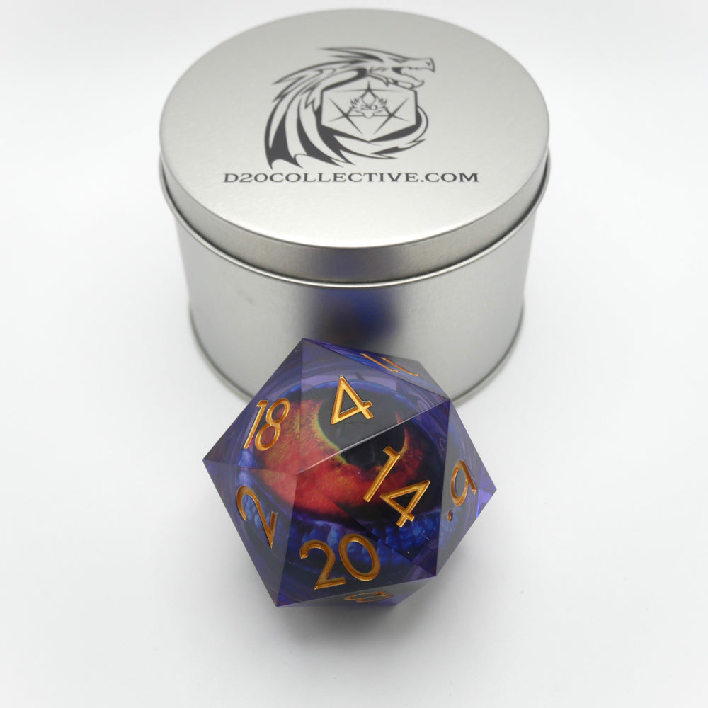 Owlbear's Eye - Giant D20 Moving Eye DnD Dice | Acrylic RPG Gaming Dice (ONLINE ORDER ONLY)