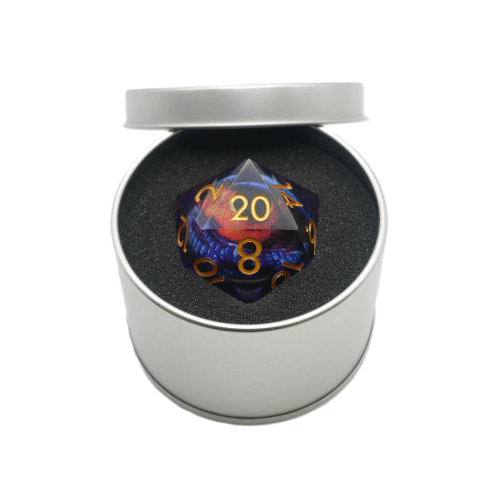 Owlbear's Eye - Giant D20 Moving Eye DnD Dice | Acrylic RPG Gaming Dice (ONLINE ORDER ONLY)