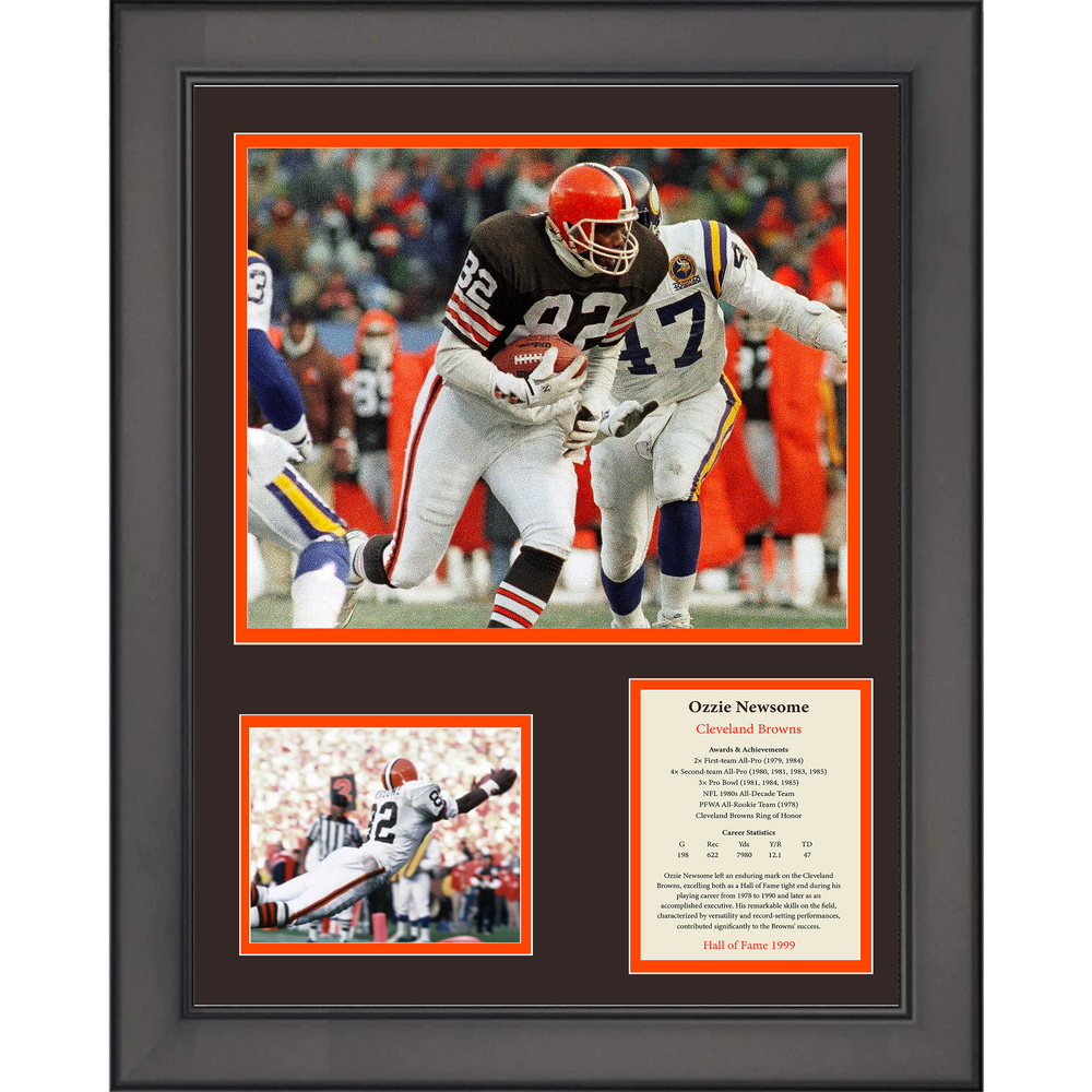 Framed Ozzie Newsome Hall of Fame Cleveland Browns 11"x14" Three Photo Collage (ONLINE ORDER ONLY)