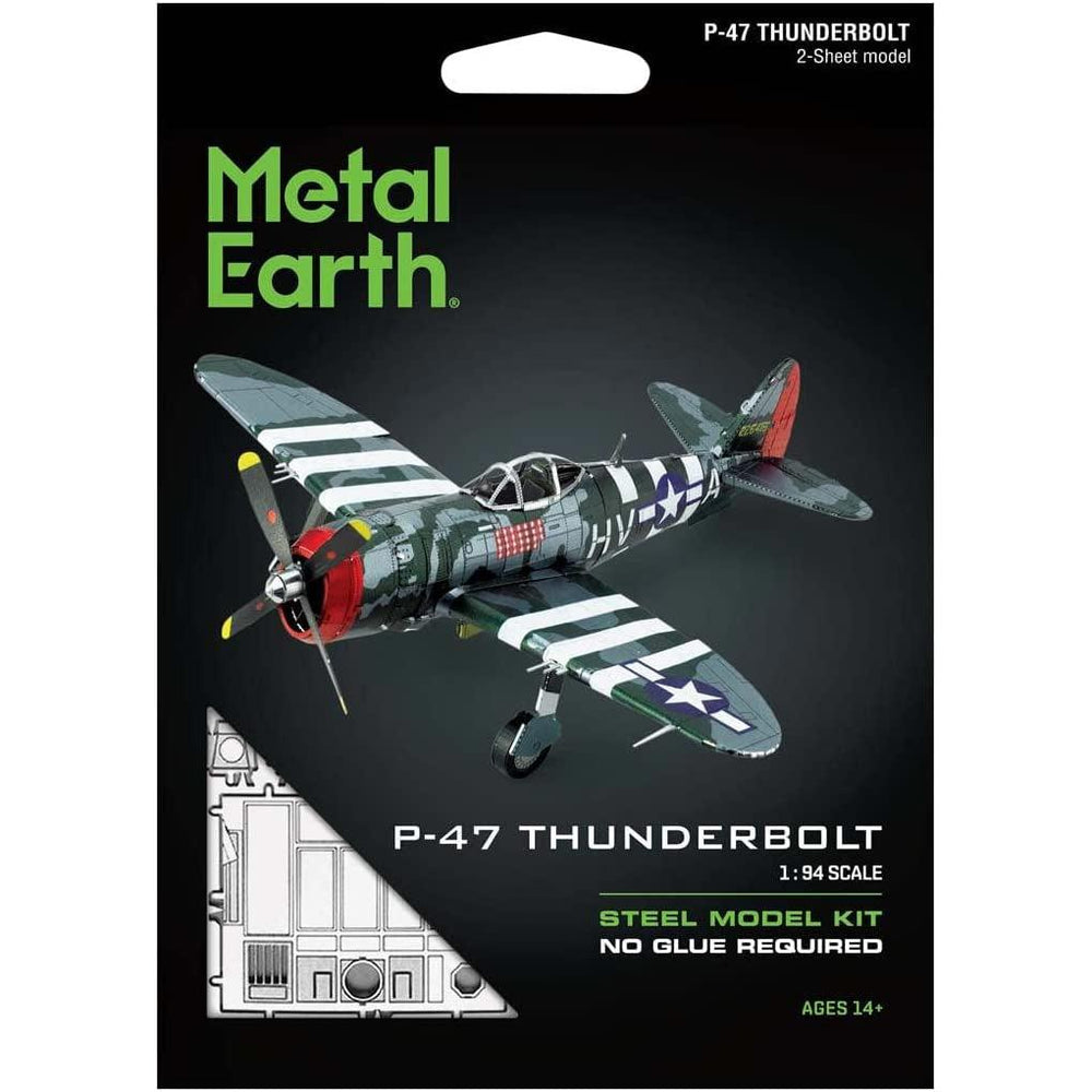P-47 Thunderbolt 3D Steel Model Kit Metal Earth (ONLINE ORDER ONLY)