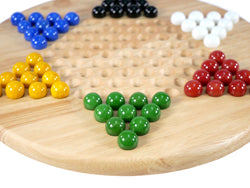 Board Game -  Wood Round Chinese Checkers (ONLINE ORDER ONLY)