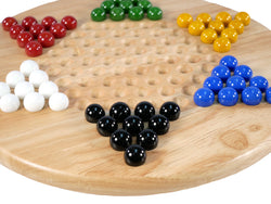 Board Game -  Wood Round Chinese Checkers (ONLINE ORDER ONLY)