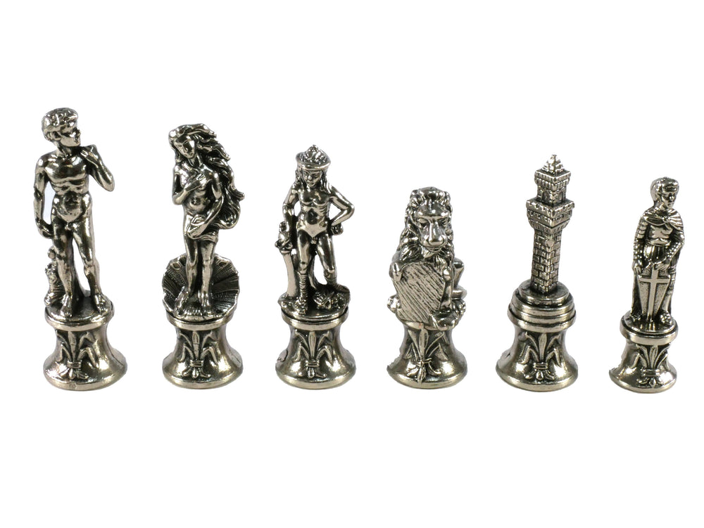 Chess Pieces - Florence Metal Chess Pieces (ONLINE ORDER ONLY)