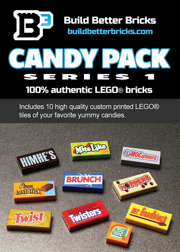 Candy Pack (Series 1) made using LEGO parts - B3 Customs (Online Order Only)