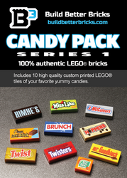 Candy Pack (Series 1) made using LEGO parts - B3 Customs (Online Order Only)