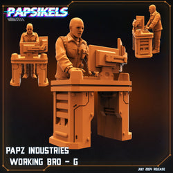 3D Printed Papsikels Papz Industries Working Bro Set July 2024 Scifi 28mm 32mm (Online Only)