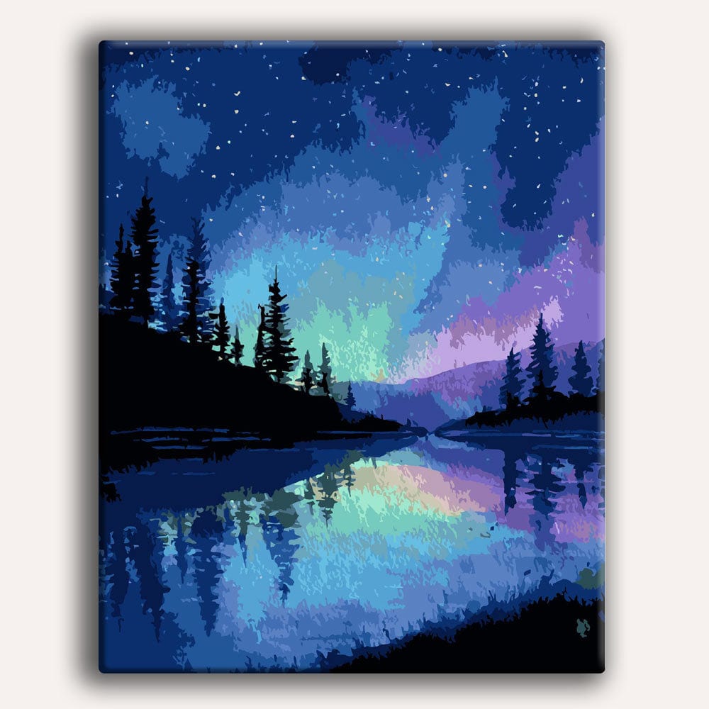 Alaskan Night Sky - Paint By Numbers Kit (ONLINE ORDER ONLY)