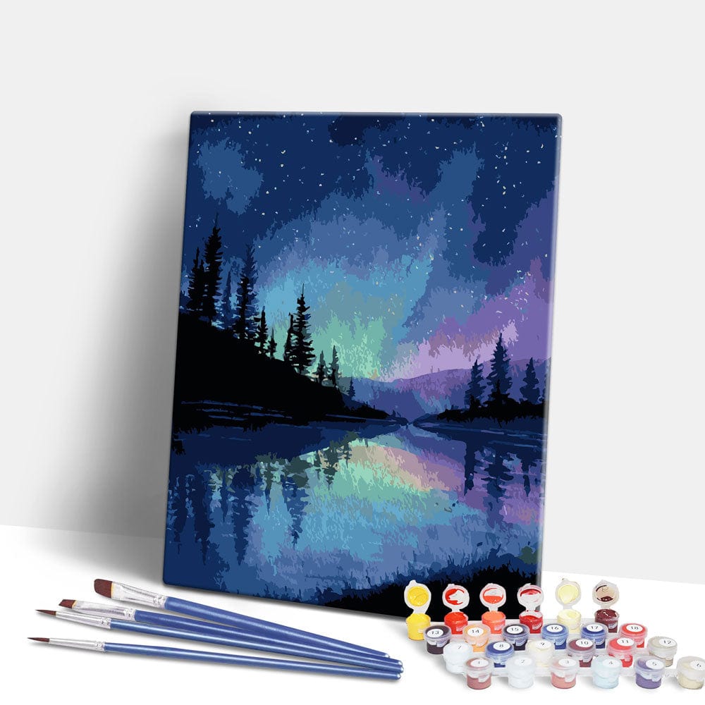 Alaskan Night Sky - Paint By Numbers Kit (ONLINE ORDER ONLY)