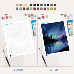 Alaskan Night Sky - Paint By Numbers Kit (ONLINE ORDER ONLY)