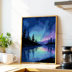 Alaskan Night Sky - Paint By Numbers Kit (ONLINE ORDER ONLY)