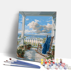 Beach House View - Paint By Numbers Kit (ONLINE ORDER ONLY)