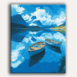 Boats on the Lake - Paint By Numbers Kit (ONLINE ORDER ONLY)