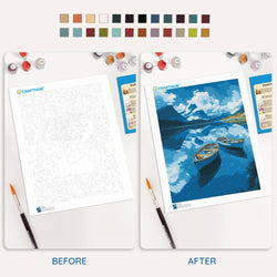 Boats on the Lake - Paint By Numbers Kit (ONLINE ORDER ONLY)