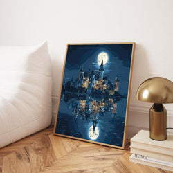 Castle in Moonlight - Paint By Numbers Kit (ONLINE ORDER ONLY)