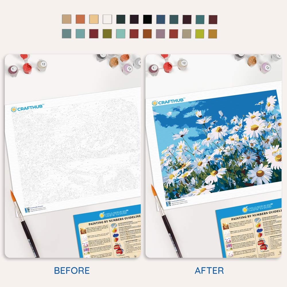 Summer Daisies - Paint By Numbers Kit (ONLINE ORDER ONLY)
