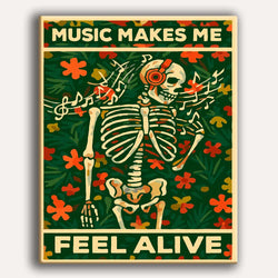 Music Makes Me Feel Alive - Paint By Numbers Kit (ONLINE ORDER ONLY)