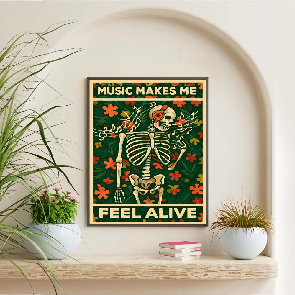 Music Makes Me Feel Alive - Paint By Numbers Kit (ONLINE ORDER ONLY)