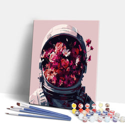 Floral Astronaut - Paint By Numbers Kit (ONLINE ORDER ONLY)