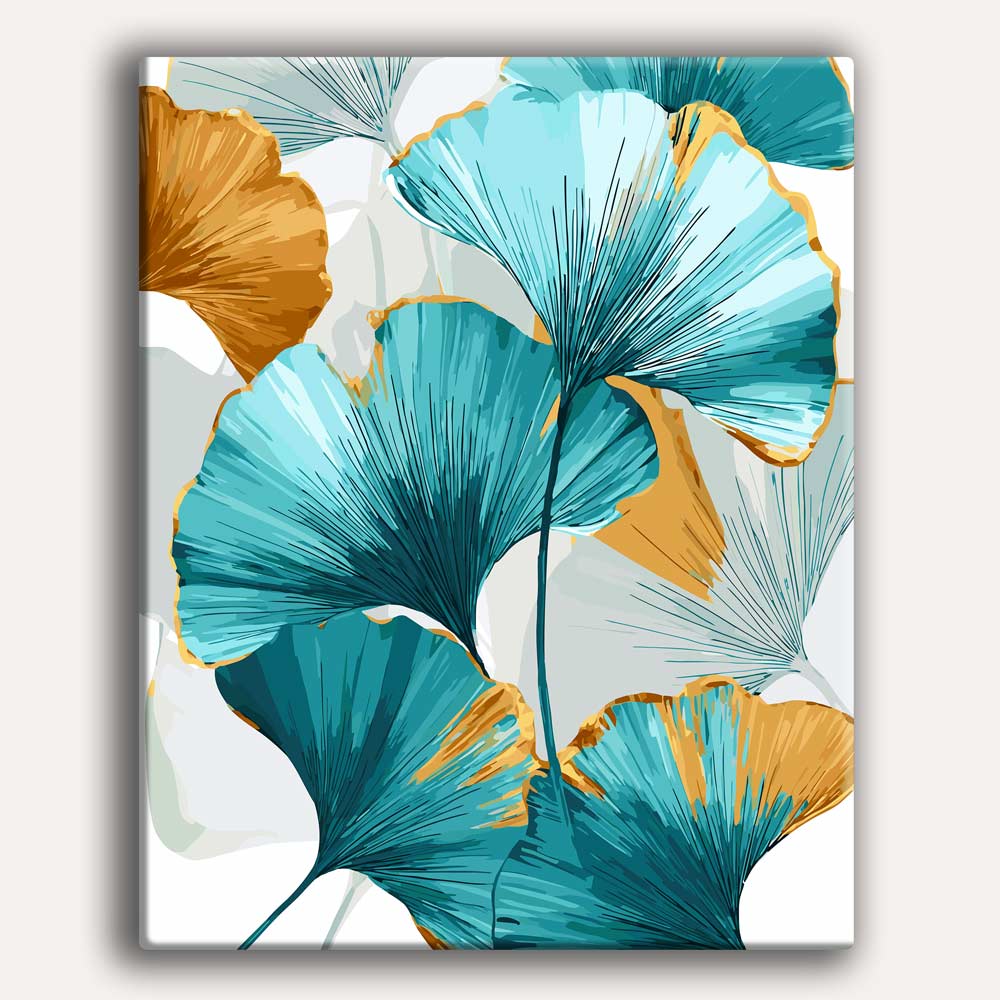 Ginko Leave Art  - Paint By Numbers Kit (ONLINE ORDER ONLY)
