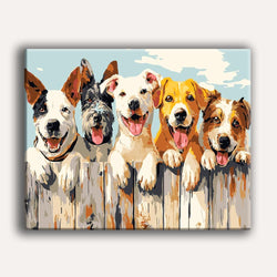 Happy Dogs - Paint By Numbers Kit (ONLINE ORDER ONLY)