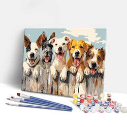 Happy Dogs - Paint By Numbers Kit (ONLINE ORDER ONLY)