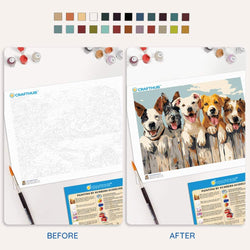 Happy Dogs - Paint By Numbers Kit (ONLINE ORDER ONLY)