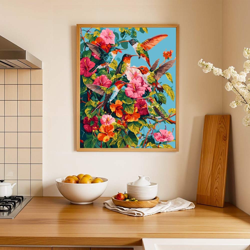 Hummingbird Garden - Paint By Numbers Kit (ONLINE ORDER ONLY)