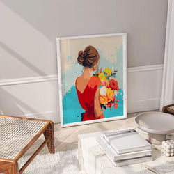 Lady In Red - Paint By Numbers Kit (ONLINE ORDER ONLY)