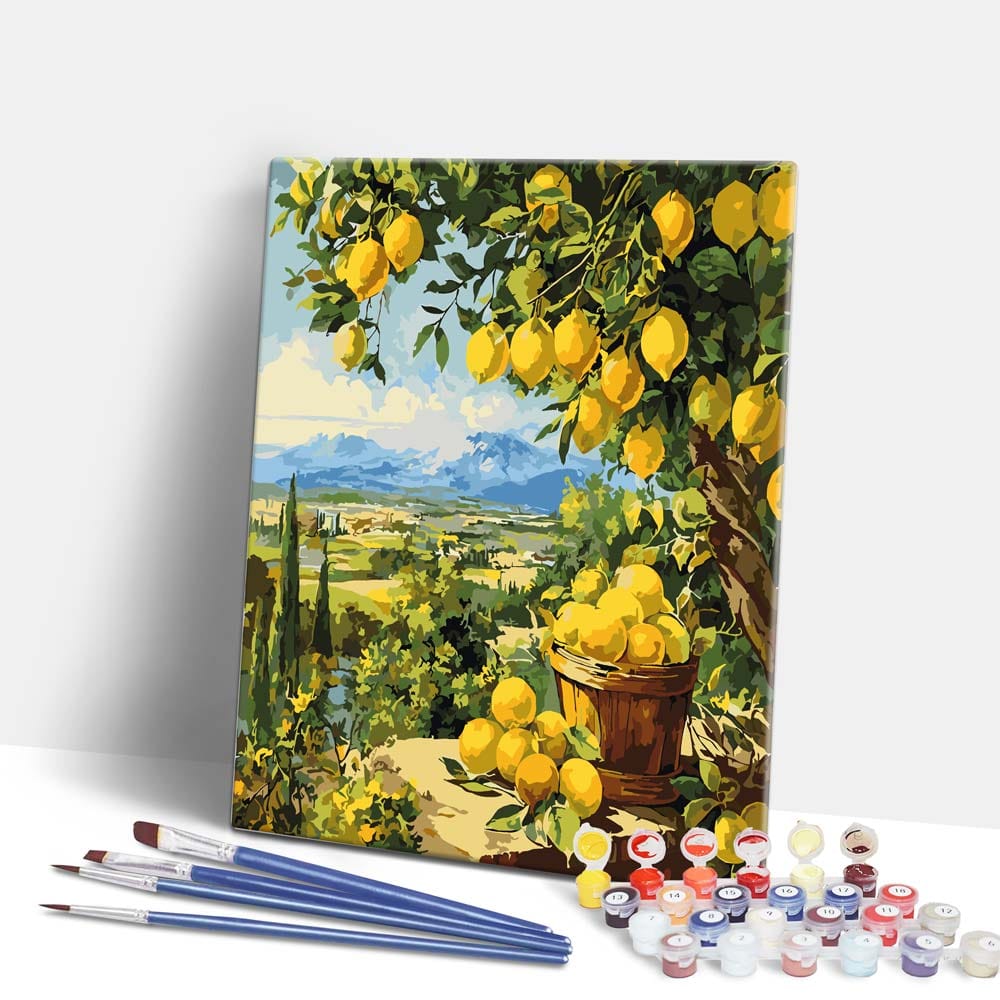 Lemon Garden - Paint By Numbers Kit (ONLINE ORDER ONLY)