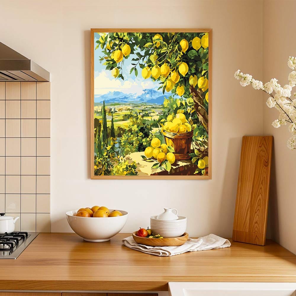 Lemon Garden - Paint By Numbers Kit (ONLINE ORDER ONLY)