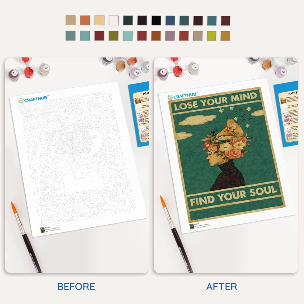 Lose Your Mind, Find Your Soul - Paint By Numbers Kit (ONLINE ORDER ONLY)