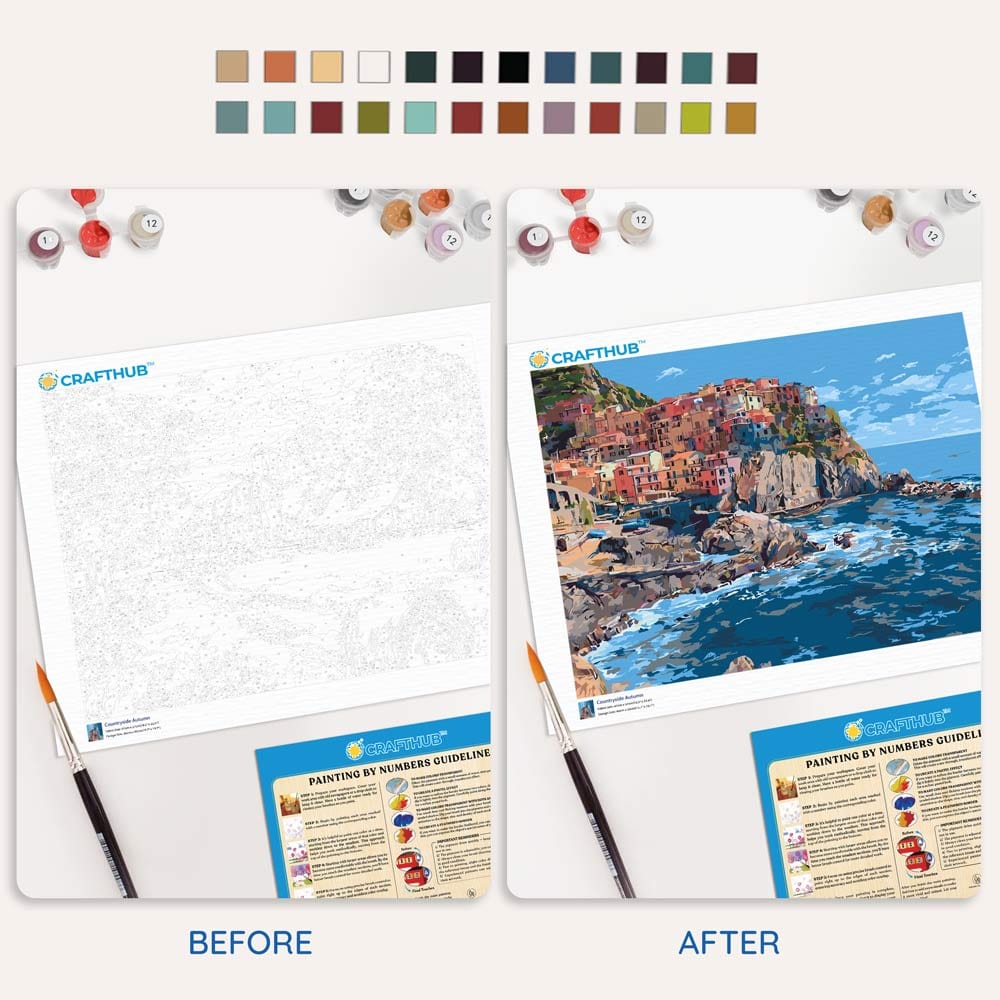Monterosso al Mare  - Paint By Numbers Kit (ONLINE ORDER ONLY)