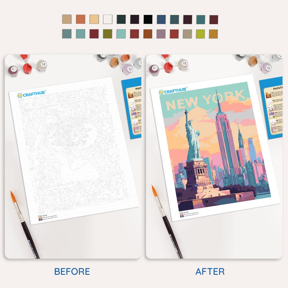 New York - Paint By Numbers Kit (ONLINE ORDER ONLY)