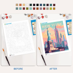 New York - Paint By Numbers Kit (ONLINE ORDER ONLY)