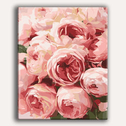 Pink Roses  - Paint By Numbers Kit (ONLINE ORDER ONLY)