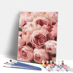 Pink Roses  - Paint By Numbers Kit (ONLINE ORDER ONLY)