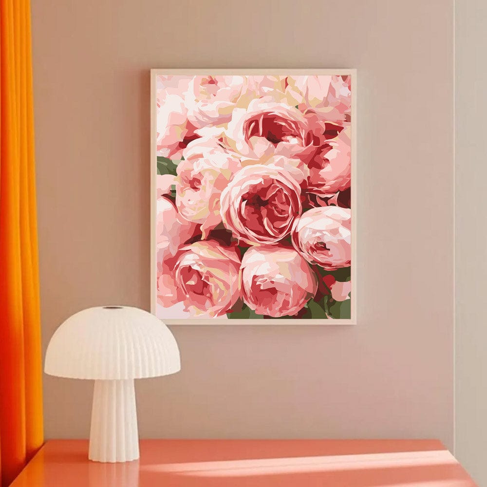 Pink Roses  - Paint By Numbers Kit (ONLINE ORDER ONLY)