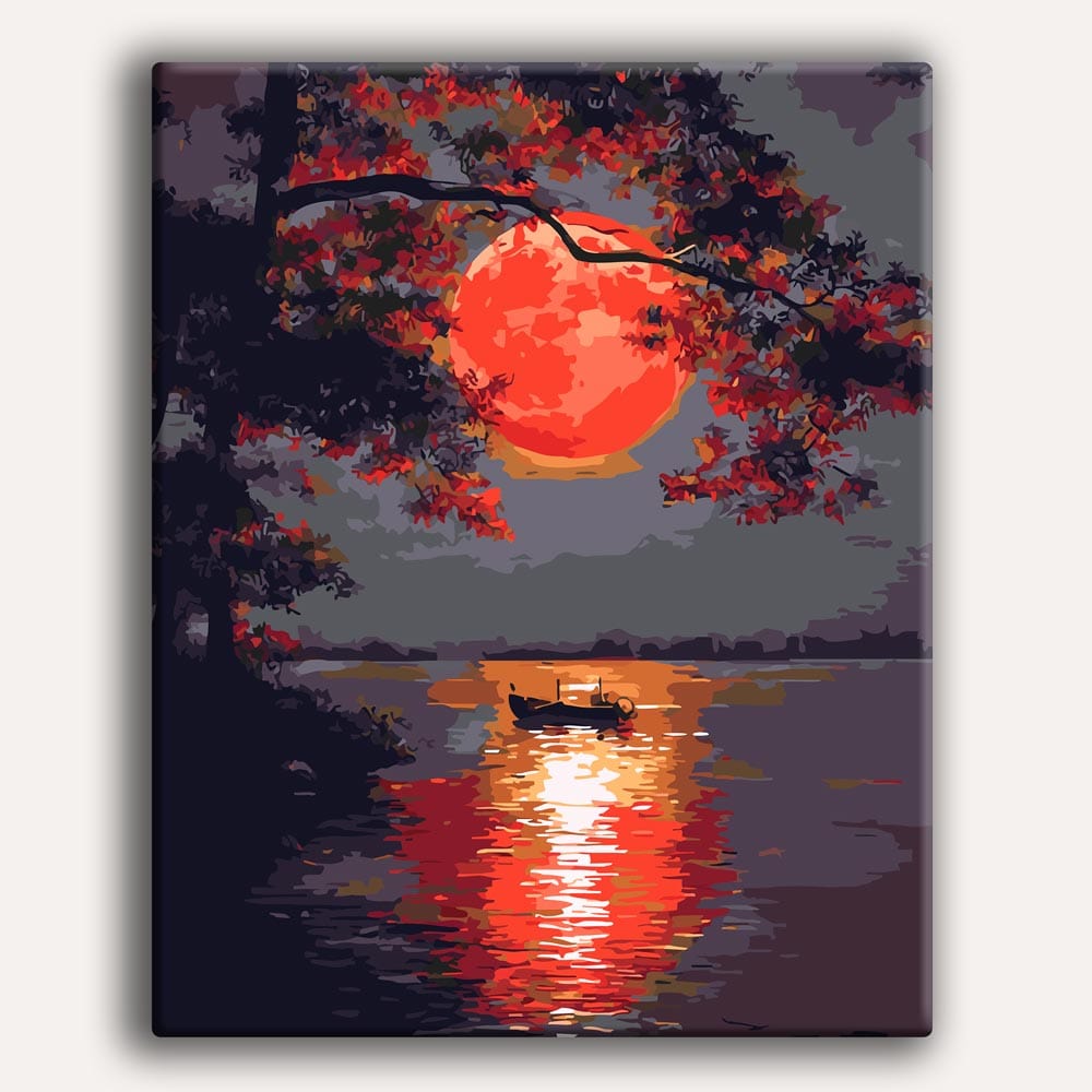 Red Moon - Paint By Numbers Kit (ONLINE ORDER ONLY)