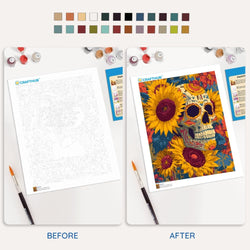 Skull Candy - Paint By Numbers Kit (ONLINE ORDER ONLY)