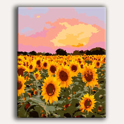 Sunflower Field - Paint By Numbers Kit (ONLINE ORDER ONLY)