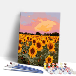 Sunflower Field - Paint By Numbers Kit (ONLINE ORDER ONLY)
