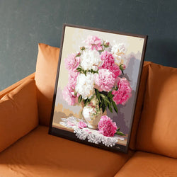 Vase of Peonies - Paint By Numbers Kit (ONLINE ORDER ONLY)
