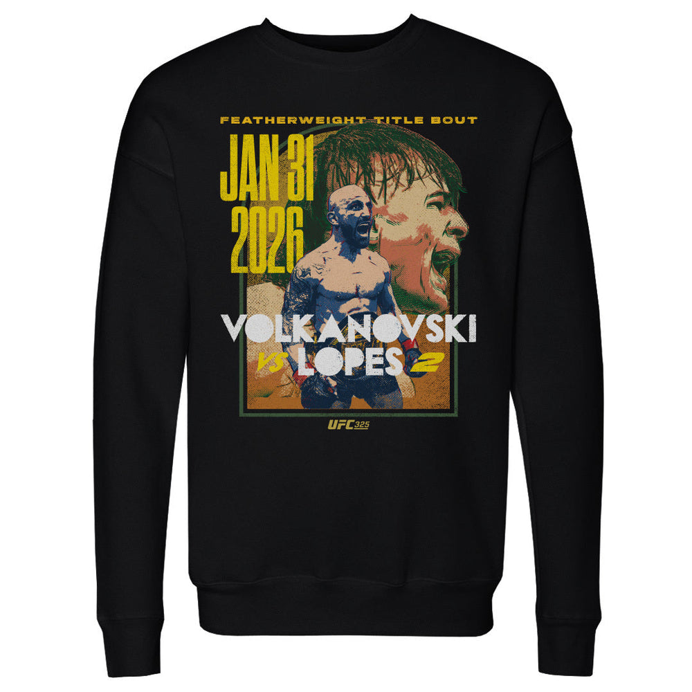 UFC 325 Volkanovski Vs. Lopes 2 Match Up WHT (ONLINE ORDER ONLY)