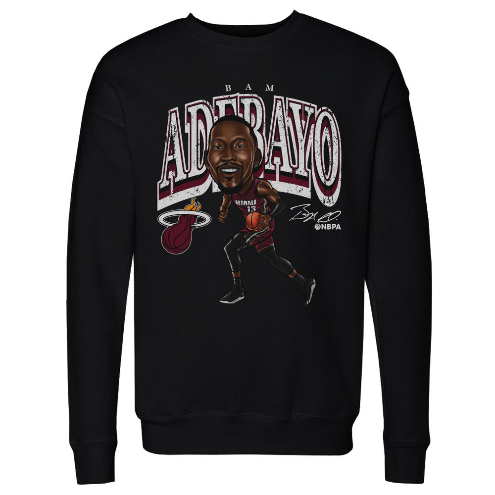 Bam Adebayo Miami Heat Cartoon WHT (ONLINE ORDER ONLY)